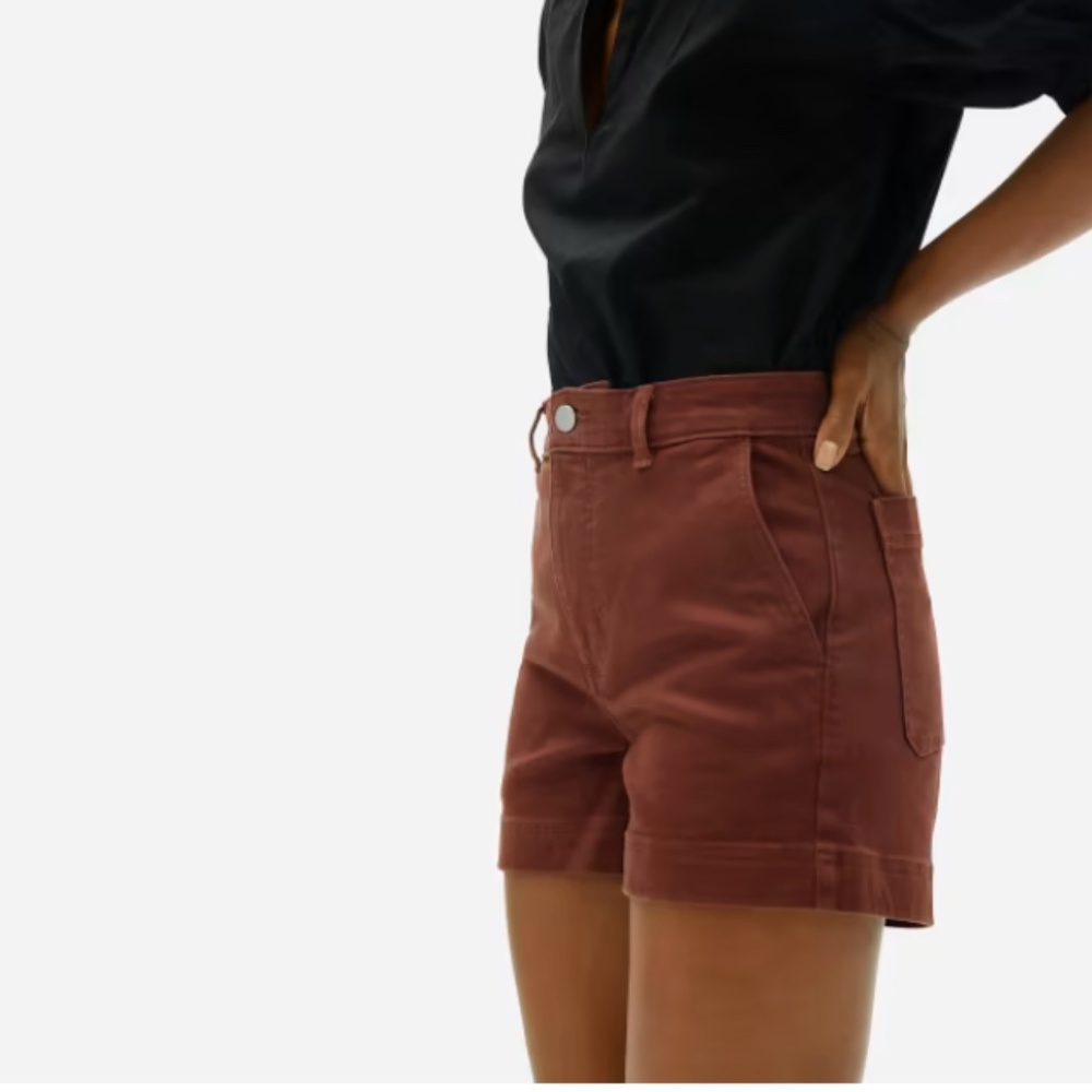 Everlane The Cotton Twill Short Rosewood Size 4